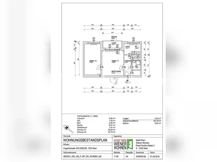 TAUSCHWOHNUNG 2 Zimmer Wohnung in 2ten Wiener gemeine Bezirk
