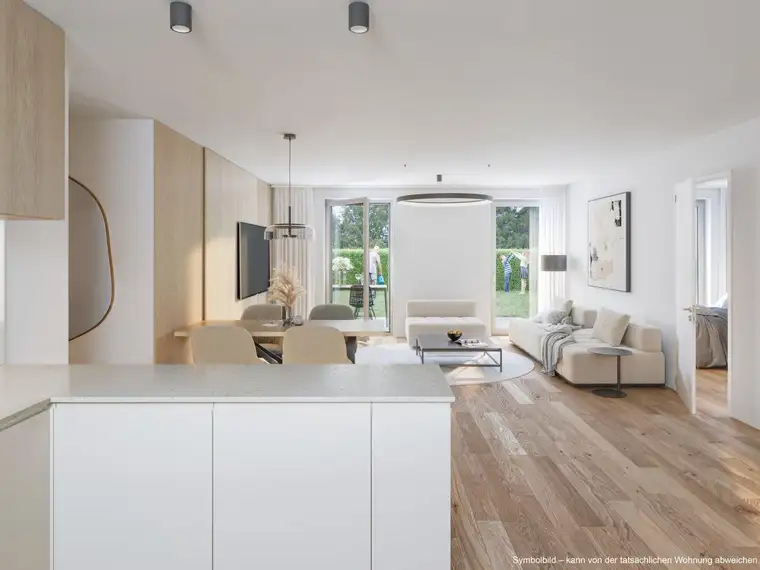 3 Zimmer Dachgeschosswohnung in Langenzersdorf, bis zu 3m Raumhöhe und Deckenkühlung