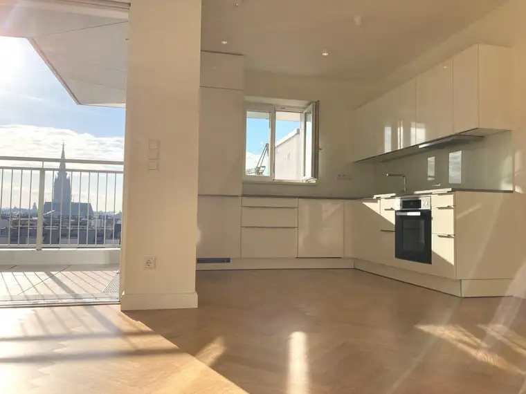 1030! Modernes, sonniges 3-Zimmer DG mit Terrasse Nähe Urania!