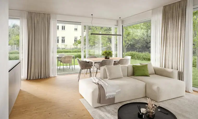 2 Zimmer mit Terrasse in Grünlage