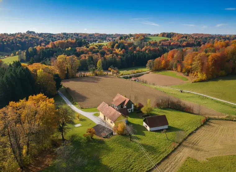 Malerische Landwirtschaft mit rund 7 Hektar in Eggersdorf bei Graz