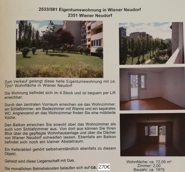 Helle 2 Zimmer Wohnung 