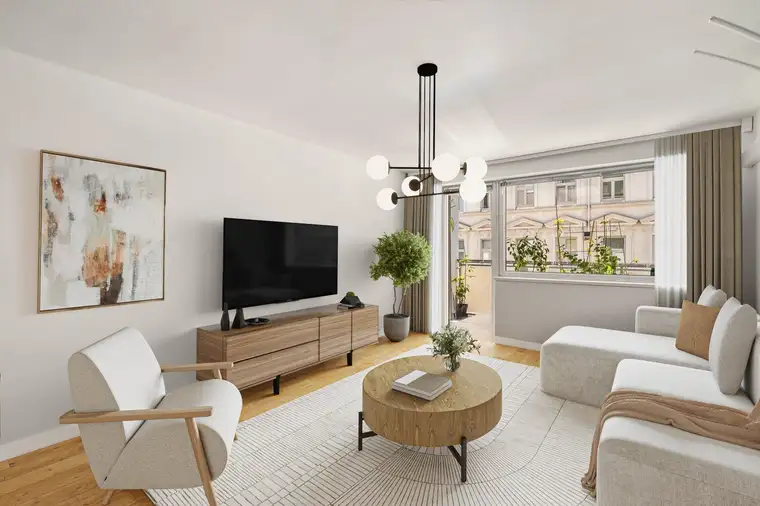 TOP-Preis: Elegante, hochwertig sanierte ca. 93m² Loggia-Wohnung mit Sauna &amp; Homeoffice – beste U1-Anbindung!