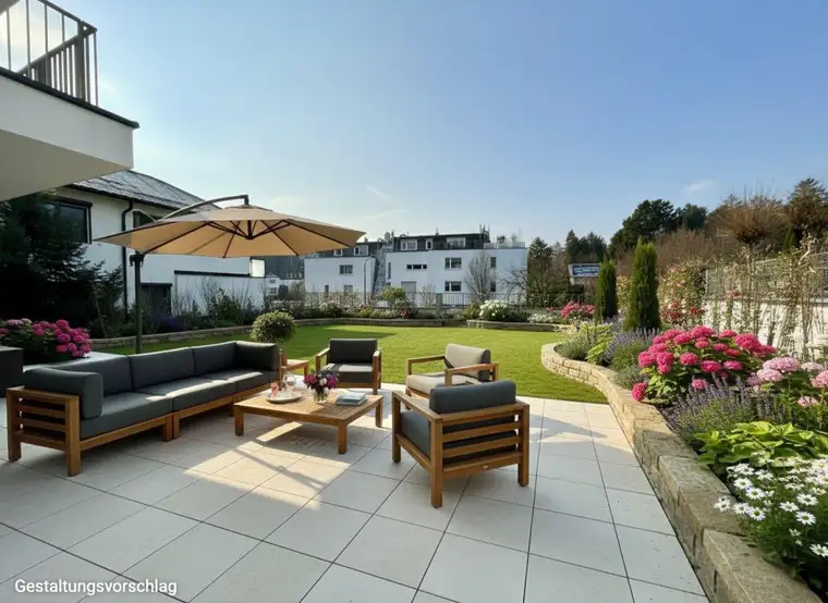 Luxuriöse Gartenresidenz in Döbling: 4-Zimmer, 260 m² private Grünfläche &amp; 60 m² Sonnenterrasse