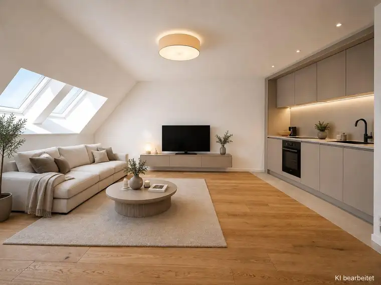 Moderne 2-Zimmer Dachgeschoßwohnung mit Fußbodenheizung &amp; Weitblick!