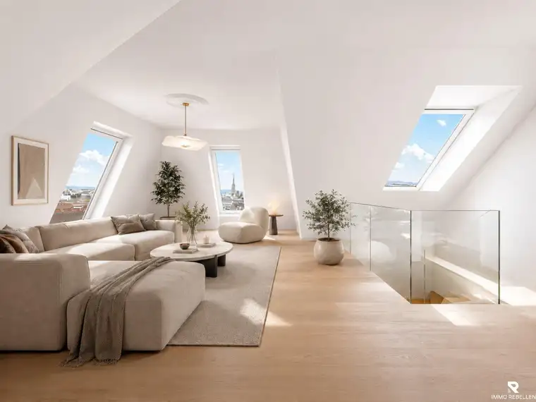 Über den Dächern Wiens – 5-Zimmer-Maisonette mit Terrasse und Stephansdom-Blick