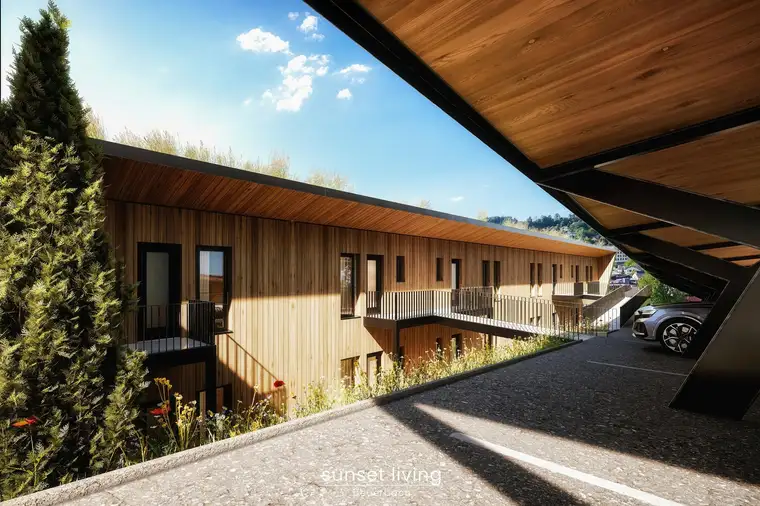 moderne 4-Zimmer-Wohnung mit Privatsphäre und Reihenhauscharakter | sunset living peuerbach