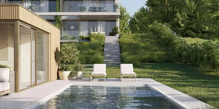 Garden Apartment mit Pool und Indoor Spa-Bereich