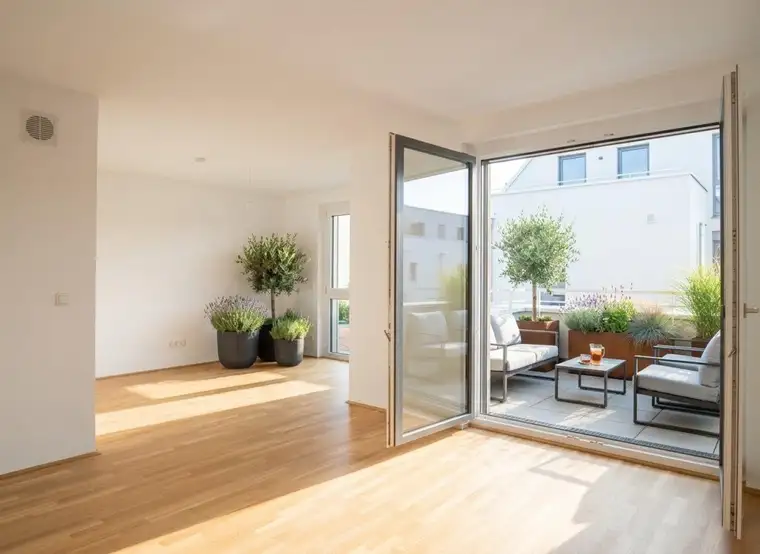 Erstbezug am Mühlwasser – 3-Zimmer-Wohnung mit Balkon und optimal genutzter Wohnfläche