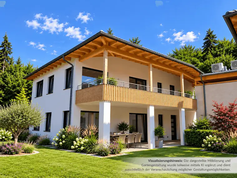 Wohnen wie im eigenen Haus: 237 m² Garten inklusive