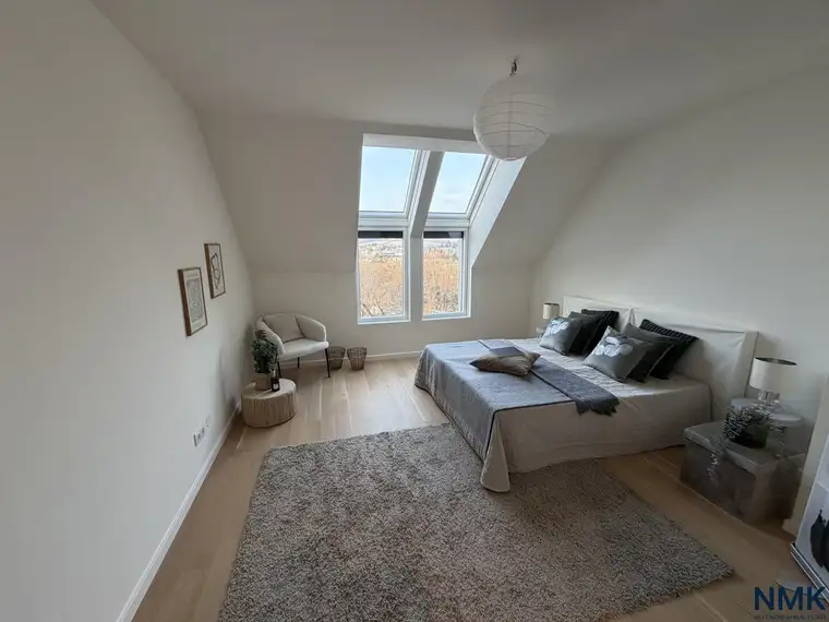 3-Zimmer-Dachgeschosswohnung | Perfekter Grundriss &amp; Balkon mit Grünblick