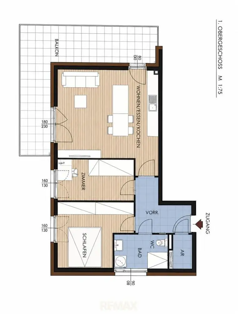 Moderne 3-Zi-Wohnung mit Balkon &amp; Garage in Seekirchen – Erstbezug, 65m²,