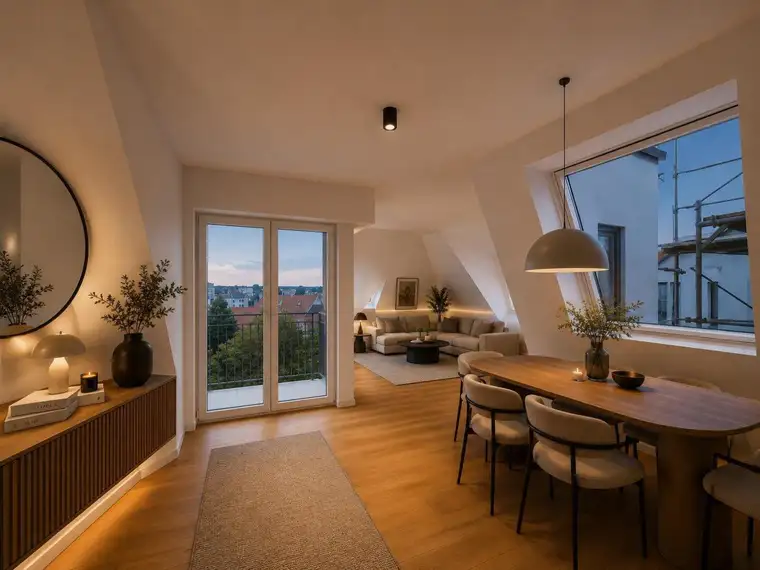 Erstbezug 2-Zimmer DG-Wohnung mit Balkon, Terrasse &amp; Klimaanlage nahe U-Bahn in 1030 Wien!