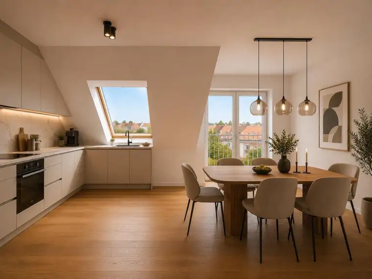Exklusive 3-Zimmer Dachgeschoßwohnung mit Balkon &amp; Terrasse im 1030 Wien – Erstbezug!