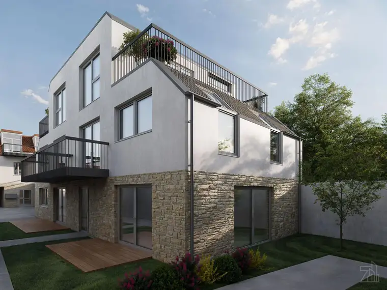 5-Zimmer-Maisonette mit Garten und 2 Terrassen