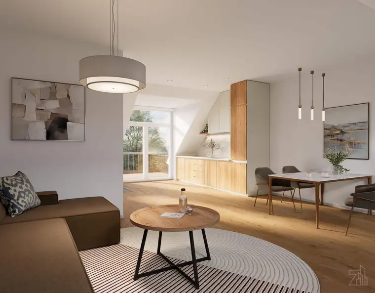 3-Zimmer-Neubau-Maisonette mit Balkon