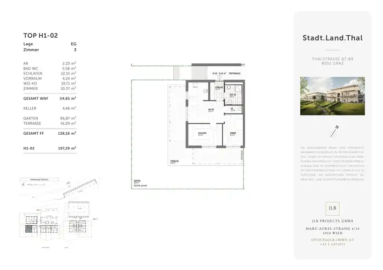 ERSTBEZUG: 3 Zimmer + 138 m² Garten/Terrasse | Graz-Gösting
