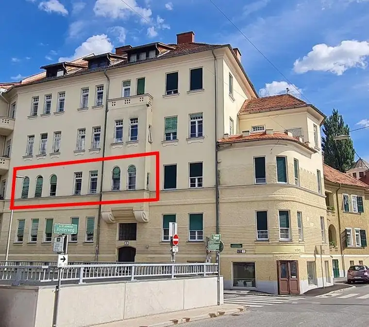 Uninähe - großzügige Jugendstilwohnung