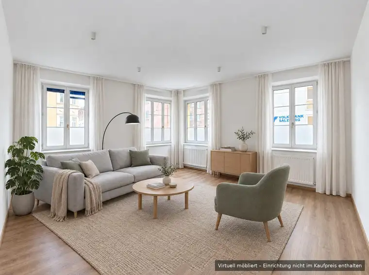 3 Zimmer nahe Mirabell und Salzach – provisionsfrei