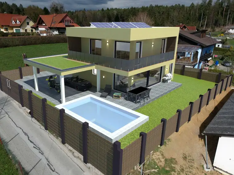 Moderne Neubau-Einfamilienhaus in Söding mit Pool