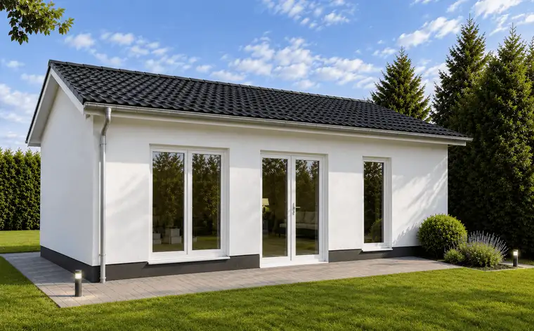 Leichtbauhaus 44m² auf 310m² Grund in Schandorf
