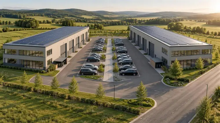 Business Park St. Johann in der Haide - Schlüsselfertige Neubau-Gewerbehalle mit Büro direkt an der A2