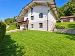 Wohnen über den Dingen – Traumhaus am Techelsberg mit Panoramablick auf Pyramidenkogel &amp; Karawanken