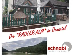 Die *Radleralm* im Donautal