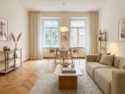 NEUER FISCHGRÄTPARKETTBODEN - Altbau-Charme &amp; Top-Lage! 2-Zimmer, Lift bis 2028, 1 Min zur U3