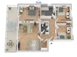 Neuwertige, sonnige Penthousewohnung in Ruhelage