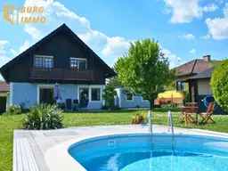 Ein Zuhause mit Urlaubsgefühl – Garten, Pool und viel Platz zum Ankommen.