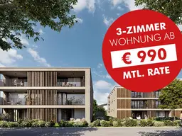 3-Zimmer Wohnung mit sonniger Terrasse und hoher Wohnbauförderung (Top A03)