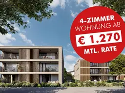 4-Zimmer Terrassenwohnung mit großem Elternschlafzimmer | Wohnbauförderung (Top B04)