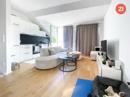Tolle 2- Zimmer Dachgeschoss Wohnung mit Küche und Balkon