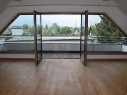 AIGEN - IN SALZACHNÄHE: Außergewöhnlich schöne 3-Zimmer- Dachgeschosswohnung mit Panoramablick