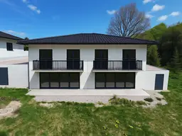 Attraktive Rohbau – Doppelhaushälften mit Garage und sonnigem Garten zum Selbstausbau in ruhiger Siedlungslage in Bruckmühl (H6/1, H6/2)