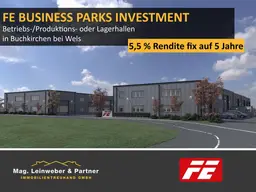 STARINVESTMENT! 5,5 % Rendite fix auf 5 Jahre! Betriebs-/Produktions-oder Lagerhallen von 148 - 329 m² Fläche in Buchkirchen bei Wels (Top 17)