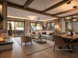 Miete: Ski in / Ski out - Moderne Maisonette mit Bergblick
