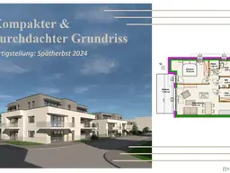 Blumengasse - Bauteil B | Neubauprojekt | 2 Zimmer Wohnung - 1.OG | Balkon | Belagsfertig | Tiefgaragenstellplatz optional | Spätherbst 2024 (Top B5)