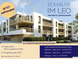 Zuhause IM LEO | Exklusive 2 Zimmer Balkonwohnung | 2.OG | Tiefgarage im Gebäude | Hauptstraße | Frühjahr 2027 - Top 31