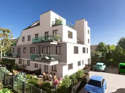 Über den Dächern - Ihre exklusive Penthousewohnung mit unverbaubarem Fernblick bis zum Schneeberg in 2.DG – 3-Zimmer – Premiumlage – Grünblick - Süd-Ost-West-Ausrichtung - unverbaubarer Fernblick