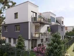 Projekt Ferdinand: Wohntraum Dachgeschosswohnung mit 2 Zimmer und Balkon 10 m² - schlüsselfertig - barrierefrei – provisionsfrei