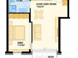 Miete - Erstbezug - 2 Zimmer Wohnung - Top 12 - mit Balkon und TG-Stellplatz-Schwaz