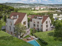 DAS KEIML am Auberg: Einzigartige Lage, grandioser Panoramablick über das wunderschöne Petrinum und die Stadt Linz - Erstbezug