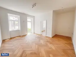 Exklusive top sanierte Terrassenwohnung im sanierten Stilaltbau
