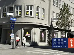 Attraktive Ecklage auf der Landstraße - große Auslagen!