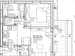 Geförderte 2-Zimmer Mietwohnung mit Kaufoption | ca. 49 m² | Erdgeschoss | Terrasse