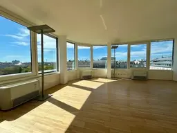 Klimatisiertes 280 m² Penthouse-Büro mit traumhafter Dachterrasse