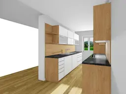 Erstbezug - moderne 2-Zimmer-Wohnung im Wohnpark Galli mit Küche