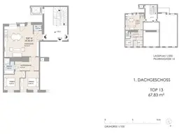 ERSTBEZUG – Stilvoller 3-Zimmer-Dachgeschoss-Traum nahe Naschmarkt - freier Mietzins